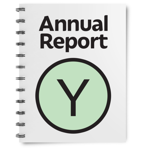 A booklet which has the title Annual Report